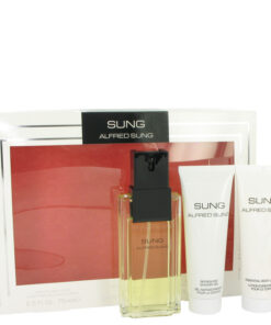 Alfred SUNG by Alfred Sung - Gjafasett - 3.4 oz Eau De Toilette Spray + 2.5 oz Body Lotion + 2.5 oz Shower Gel f. dömur