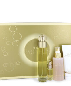 perry ellis 360 by Perry Ellis - Gjafasett - 3.4 oz Eau De Toilette Spray + 4 oz Body Mist + 3 oz Shower Gel + .25 Mini EDT Spray f. dömur