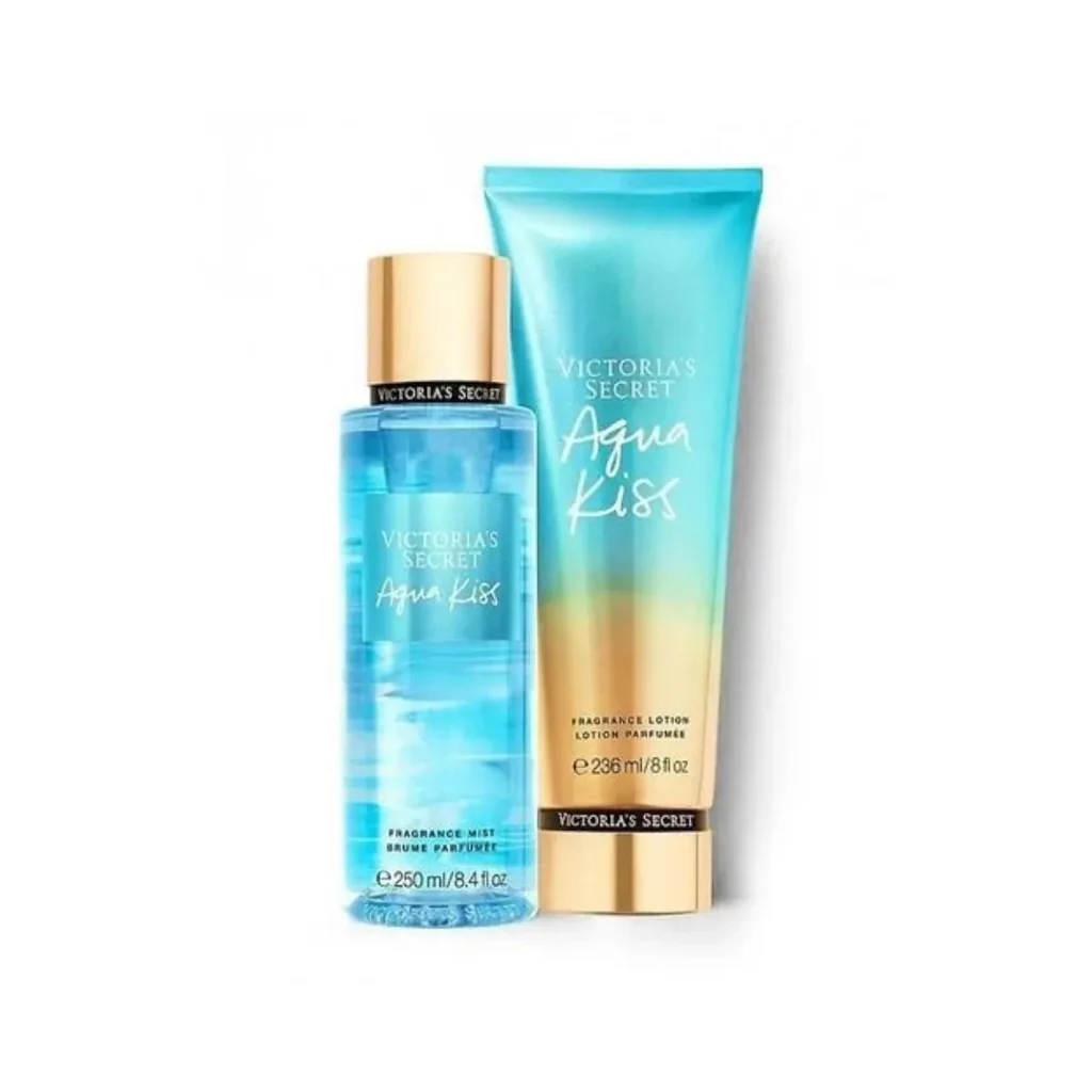 Victoria's Secret Aqua Kiss by Victoria's Secret - Body Mist Spray 248 ml + Body Lotion 236 ml f. dömur - Tvennu tilboð