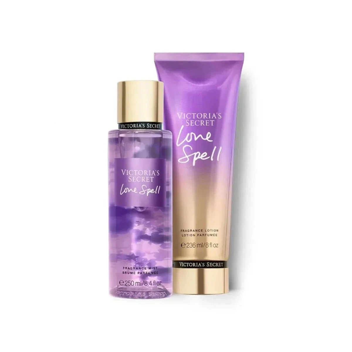 Love Spell by Victoria's Secret - Fragrance Mist Spray 248 ml + Body Lotion 236 ml f. dömur – Tvennu tilboð