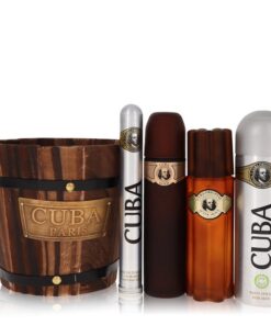 Cuba Gold by Fragluxe - Gjafasett - 3.4 oz Eau De Toilette Spray + 1.17 oz Eau De Toilette Spray + 6.7 oz Body Spray + 3.3 oz After Shave f. herra