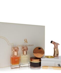 Swiss Arabian Bakhoor Dukhoon Al Haram by Swiss Arabian - Gjafasett - Gift Set contains 2 x 1.7 oz Eau De Parfum in Wajd & Gharaam + 2 x 60 grams of Incense in Dukhoon Al Haram & Oud Muattar Mumtaz f. herra