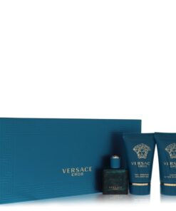 Versace Eros by Versace - Gjafasett - .17 oz Mini EDT + .8 oz Shower Gel + .8 oz After Shave Balm f. herra