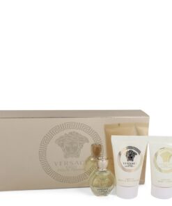 Versace Eros by Versace - Gjafasett - .17 oz Mini EDP + .8 oz Shower Gel + .8 oz Body Lotion f. dömur