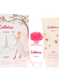 Cabotine Rose by Parfums Gres - Gjafasett - 3.4 oz Eau De Toilette Spray + 6.7 oz Body Lotion f. dömur