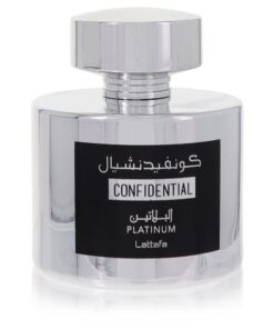 Lattafa Confidential Platinum by Lattafa - Eau De Parfum Spray (Unisex Unboxed) 100 ml f. herra