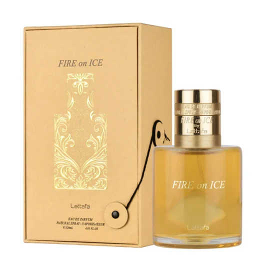 Lattafa Fire on Ice by Lattafa - Eau De Parfum Spray (Unisex) 120 ml f. dömur