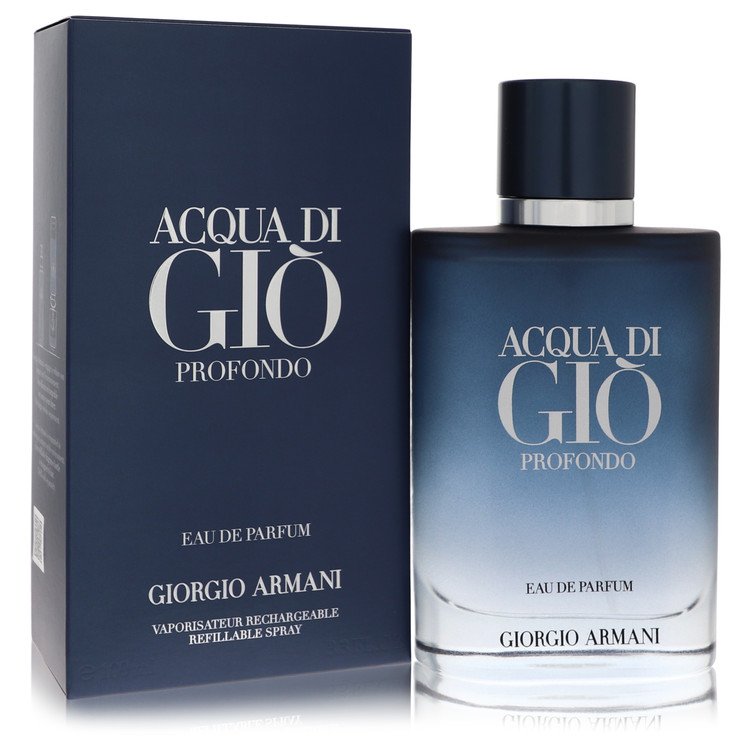 Acqua Di Gio Profondo by Giorgio Armani - Eau De Parfum Spray Refillable 100 mlf. herra