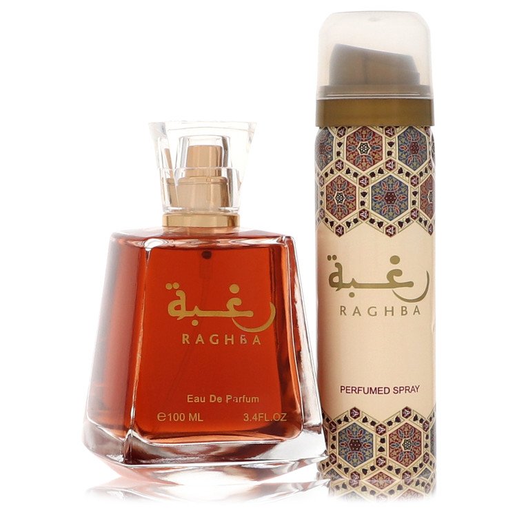 Lattafa Raghba   by Lattafa - Eau De Parfum Spray Plus 1.7 Oz Deodorant Spray (Unboxed) 100 ml f. herra