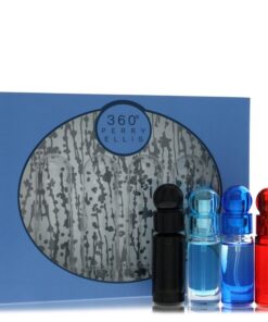 perry ellis 360 by Perry Ellis - Gjafasett - Four piece Travel Gift Set Includes .25 oz Mini EDT Spray of each. 360 Black, 360 For Men, 360 Very Blue, 360 Red. f. herra