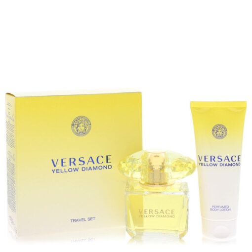 Versace Yellow Diamond by Versace - Gjafasett - 3 oz Eau De Toilette Spray + 3.4 oz Body lotion f. dömur