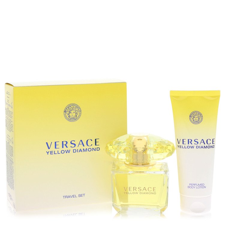 Versace Yellow Diamond by Versace - Gjafasett - 3 oz Eau De Toilette Spray + 3.4 oz Body lotion f. dömur