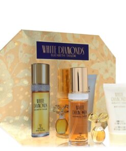 White Diamonds by Elizabeth Taylor - Gjafasett - 1 oz Eau De Toilette Spray + .12 oz Min EDP + 1.7 oz Body Lotion f. dömur