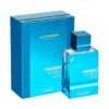 Al Haramain Amber Oud Aqua Dubai by Al Haramain - Extrait De Parfum Spray 5 ml prufa f. herra + Blátt ferðasprey