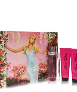 Paris Hilton by Paris Hilton - Gjafasett - 3.4 oz Eau De Parfum Spray + 3 oz Body Lotion + 3 oz Shower Gel + .34 oz  Mini EDP Spray f. dömur
