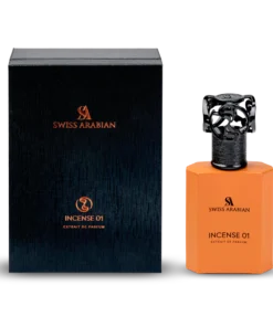 Incense 01 by Swiss Arabian - Eau De Parfum Spray 5 ml prufa f. herra + Svart ferðasprey