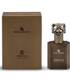 Tobacco 01 by Swiss Arabian - Eau De Parfum Spray 5 ml prufa f. herra + Gyllt ferðasprey