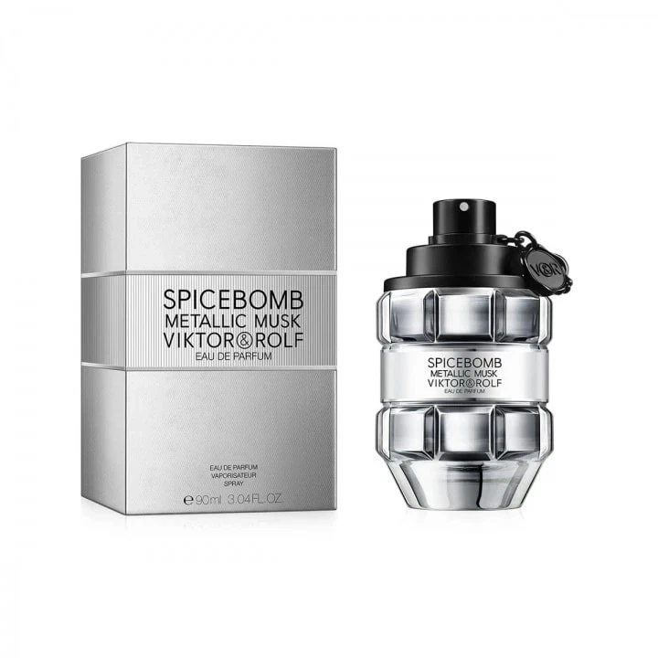 Spicebomb Metallic Musk by Viktor & Rolf - Eau De Parfum Spray 5 ml prufa f. herra + Metalic ferðasprey