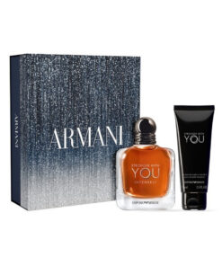 Stronger With You Intensely by Giorgio Armani - Eau De Parfum Spray 100 ml + 75 ml Body Shampoo f. herra