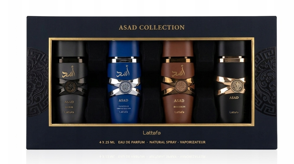 Lattafa Asad Discovery Set by Lattafa - Eau De Parfum Spray 4 x 25 ml f. herra
