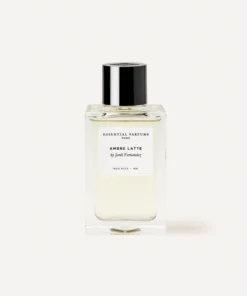 Ambre Latte by Essential Parfums - Eau De Parfum Spray 5 ml prufa f. herra + Metalic ferðasprey