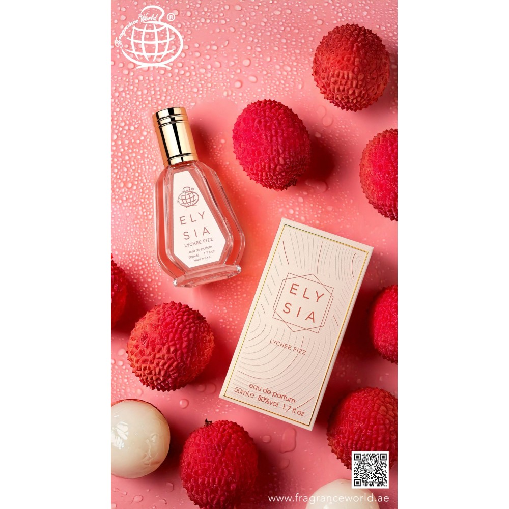 Elysia Lychee Fizz by Fragrance World - Eau De Parfum Spray 50 ml f. dömur